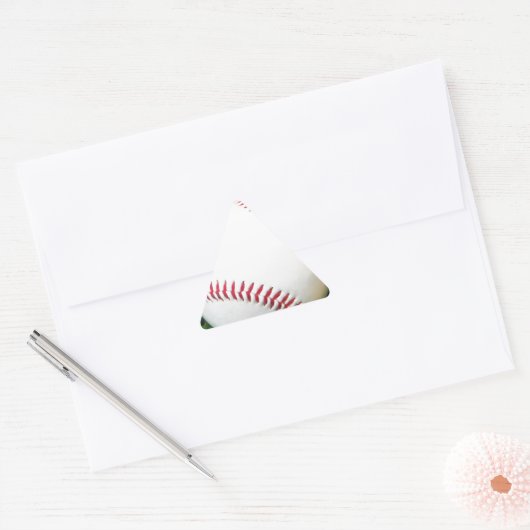 Witte honkbal met rood getikt sticker (Envelop)