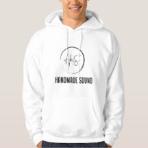 Witte hoodie - HmS - Handmade Sound