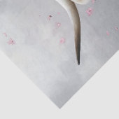 Witte Hoogland Koe Roze Wildflowers Decoupage Tissuepapier (Detail)