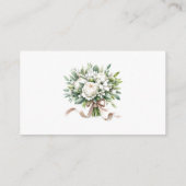 Witte Hortensia Bloemstuk Bijgevoegde kaart (Achterkant)