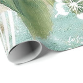 Witte hortensia cadeaupapier (Rol Hoek)