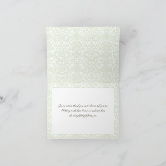 witte hortensia dank u kaart (Binnen)