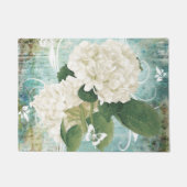 Witte hortensia deurmat (Voorkant)