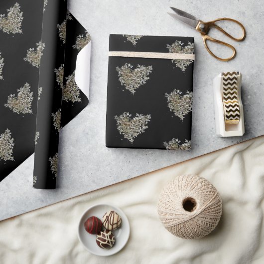 Witte Hortensia Hart Inpakpapier (Crafts)