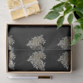 Witte Hortensia Hart Tissuepapier (Geschenk)