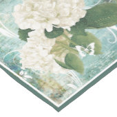 Witte hortensia korte tafelloper (Hoek)