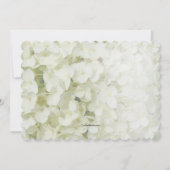 Witte Hortensia Oefenavond Eetkamer Uitnodiging (Achterkant)
