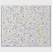 Witte hortensia op pastel Paarse Cadeaupapier (Vlak)