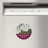 Witte Hortensia Save the Date Magneet (Insitu (Vaatwasser))