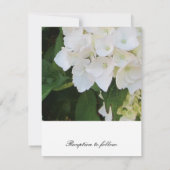 Witte Hortensia Trouw Uitnodiging (Achterkant)