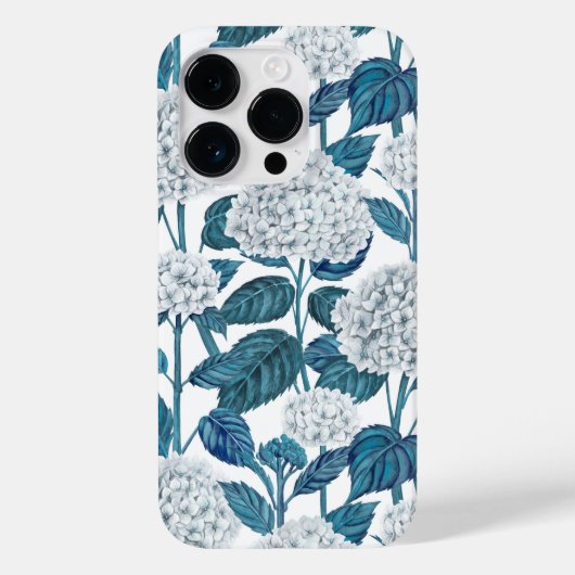 Witte hortensia waterverf Case-Mate iPhone case (Achterkant)