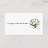 Witte hortensia's Bloemen Boeket Behuizing Informatiekaartje (Voorkant)