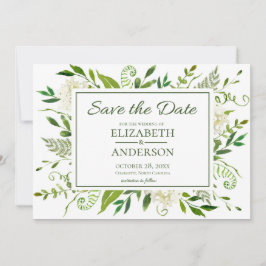 Witte Hortensia's Bloemenschildering Foto Bruiloft Save The Date