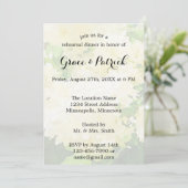 Witte hortensia's bruiloft repetitie uitnodiging (Staand voorkant)