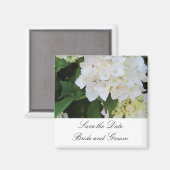 Witte Hortensia's Magneet (Voorkant / Achterkant)
