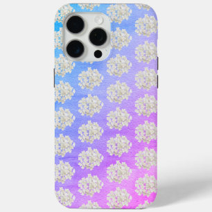Witte Hortensia's op een Verlopende Waterverf acht iPhone 15 Pro Max Hoesje