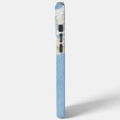 Witte Hortensia's Op Waterverfblauw Case-Mate iPhone Case (Achterkant / Links)