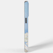 Witte Hortensia's Op Waterverfblauw Case-Mate iPhone Case (Achterkant / Rechts)