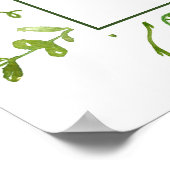 Witte Hortensia's Proefbruiloft Eetkamer Bord Poster (Hoek)