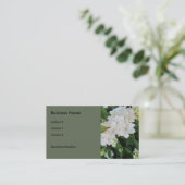 Witte Hortensia's Visitekaartje (Staand voorkant)