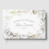 Witte hortensia's Waterverf Brieven aan de bruid Gastenboek (Voorkant)