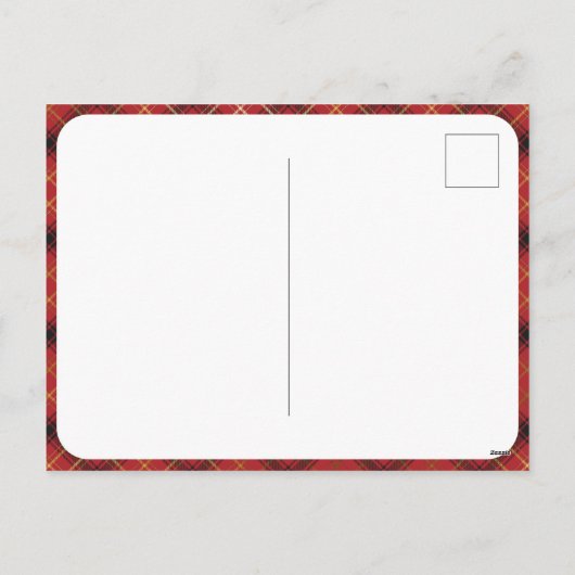 Witte hout en rode spelden | Kerstboom 4 Foto Feestdagenkaart (Achterkant)