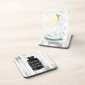 Witte hout Rustige melk Jug Home Sweet Drankjes Onderzetter (Rechterzijde)