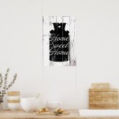 Witte hout Rustige melk Jug Home Wall Art Poster (Keuken)