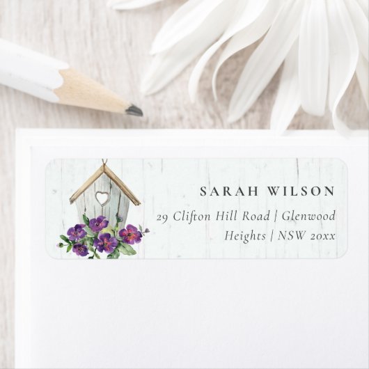 WITTE HOUT VLOEISTOFFICIËNTIE VOOR VOGELHUIS ETIKET (Insitu)