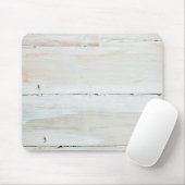 Witte houtbewerkte Barn Wood White Muismat (Met muis)
