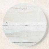 Witte houtbewerkte Barn Wood White Zandsteen Onderzetter (Voorkant)