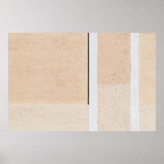 Witte houten glasplaten poster (Voorkant)