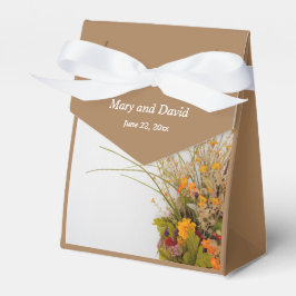 Witte Houten Herfst Bloemen Bruiloft Favor Box Bedankdoosjes