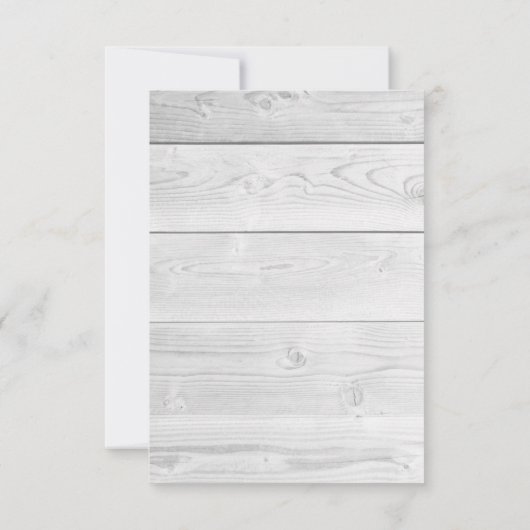 Witte Houten Kant Rode Bloemen Rozen Rustic RSVP (Achterkant)