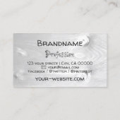 Witte houten planken, bijtende boomschors, Logo Visitekaartje (Achterkant)