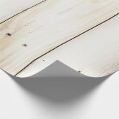 Witte houten planken cadeaupapier (Hoek)