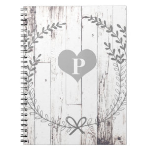 Witte Houten Rustieke Boerderij Shabby Chic Notitieboek
