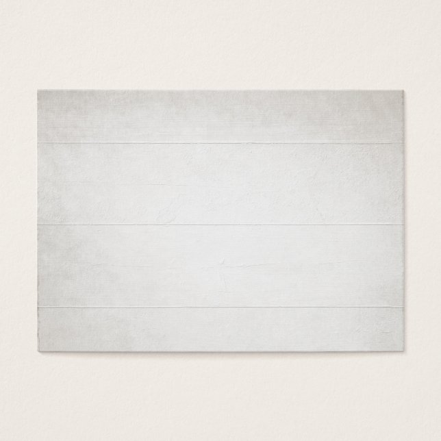 Witte houten textuur look visitekaartje (Voorkant)