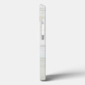 Witte houtkorrel Case-Mate iPhone case (Achterkant / Links)