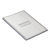 Witte houtkorreltextuur notitieboek (Rechterzijde)