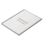 Witte houtkorreltextuur notitieboek (Linkerzijde)