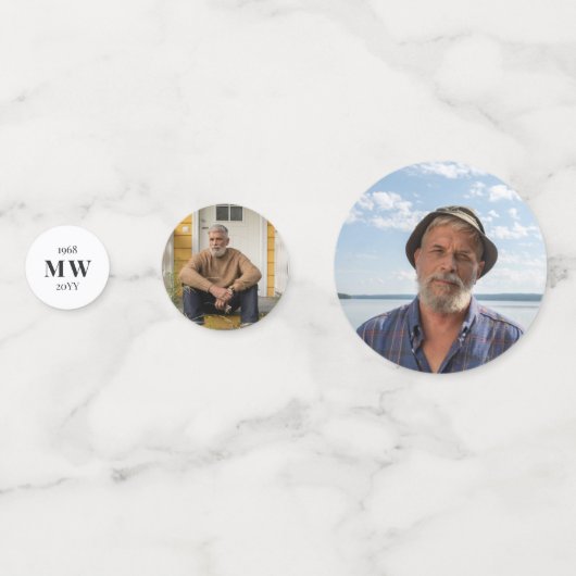 Witte houtvogels voor altijd in ons hart Schimmels Confetti (Achterkanten)