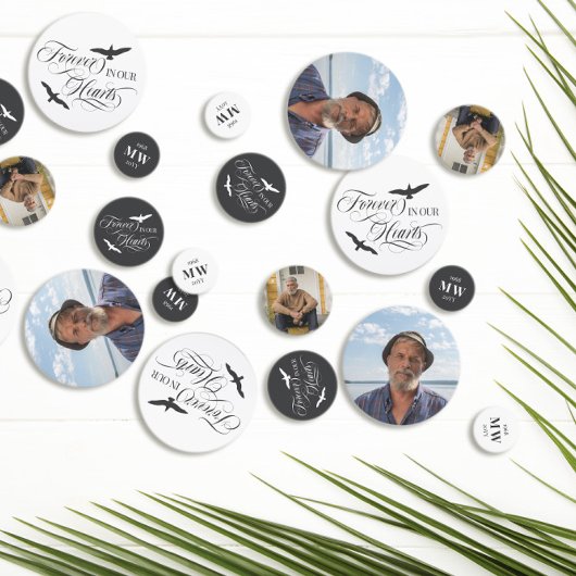 Witte houtvogels voor altijd in ons hart Schimmels Confetti