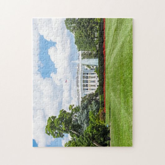 Witte Huis 1 Legpuzzel (Verticaal)