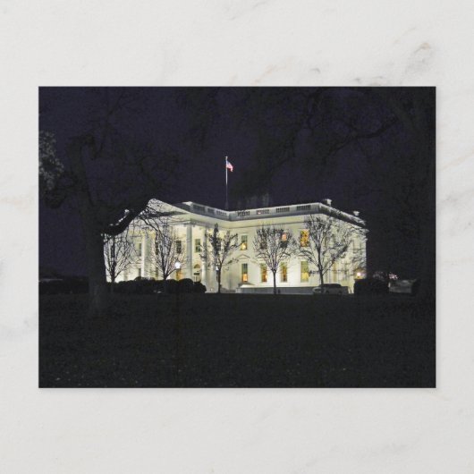 Witte Huis bij Night Washington DC 003 Briefkaart (Voorkant)
