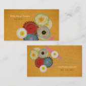 Witte Huis Bloemen Visitekaartje (Voorkant / Achterkant)