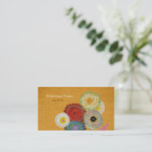 Witte Huis Bloemen Visitekaartje (Staand voorkant)