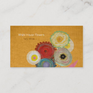 Witte Huis Bloemen Visitekaartje