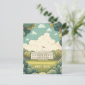 Witte Huis Briefkaart (Staand voorkant)