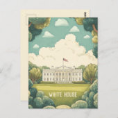 Witte Huis Briefkaart (Voorkant / Achterkant)